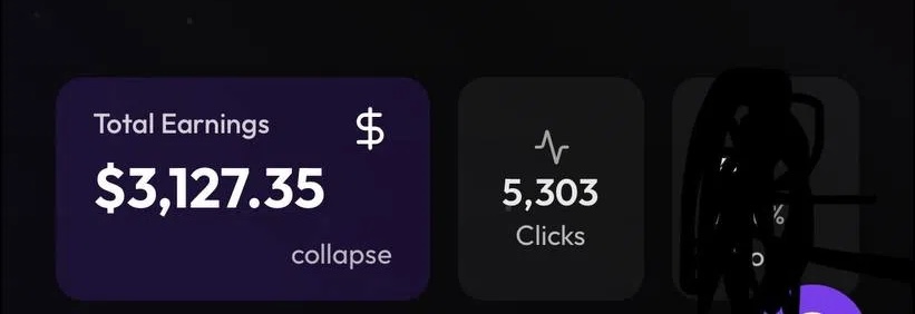 Daily earnings — 5,303 clicks
